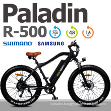 High Quality Fat Tire Mountain Ebike with 7 Speed Derailleur